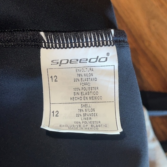 Speedo Black Scoop Back One Piece Swimsuit - Picture 5 of 5